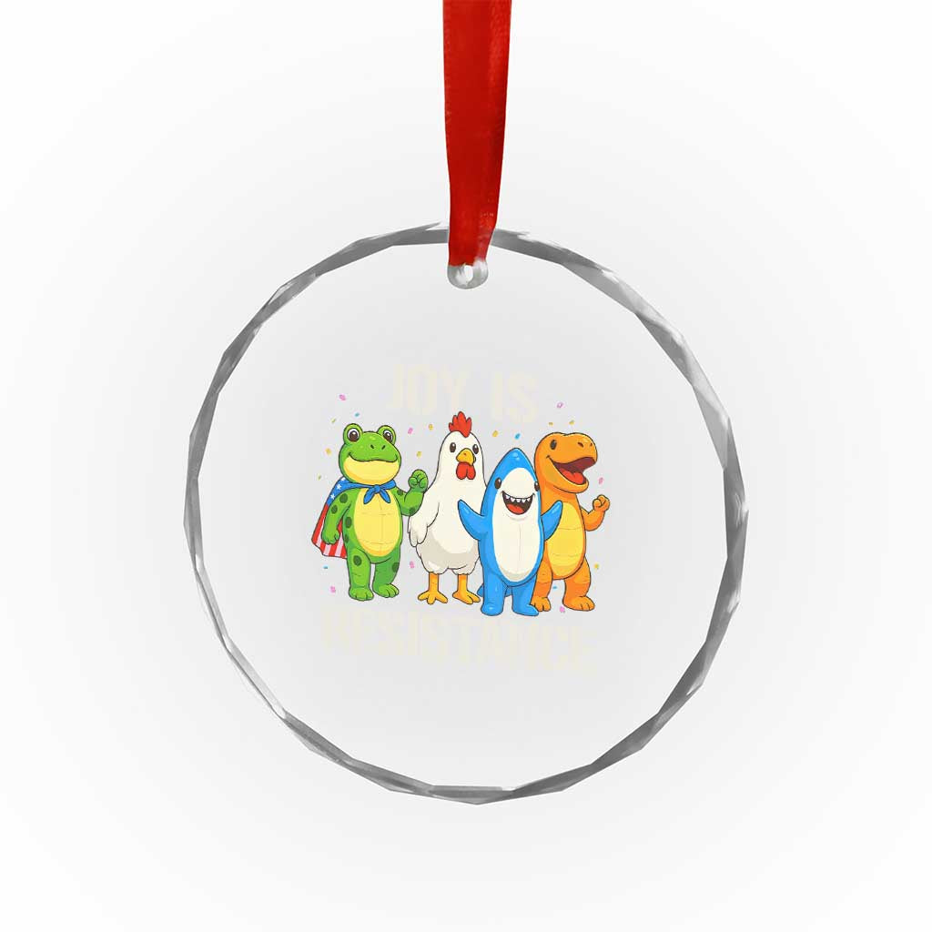 Portland Protest Inflatable Mascot Parade Crystal Glass Ornament Joy Is Resistance Resist Frog Shark Chicken Dino TS02 Print Your Wear
