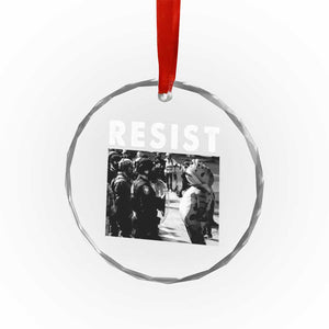 Portland Resist Frog Crystal Glass Ornament Oregon Iconic Frogs Photo Protest Moment TS02 Print Your Wear