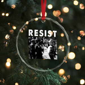 Portland Resist Frog Crystal Glass Ornament Oregon Iconic Frogs Photo Protest Moment TS02 Print Your Wear