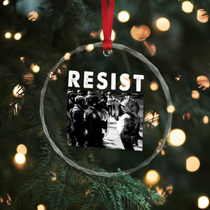 Portland Resist Frog Crystal Glass Ornament Oregon Iconic Frogs Photo Protest Moment TS02 Print Your Wear