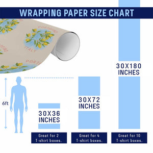 Portofino Italy Lemons Wrapping Paper Roll Vintage Coastal Europe Travel Summer Vibe Aesthetic TS02 Print Your Wear