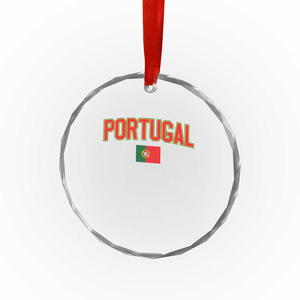 Portugal Crystal Glass Ornament Portuguese Flag Futebol Fan TS10 Print Your Wear