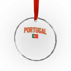 Portugal Crystal Glass Ornament Portuguese Flag Futebol Fan - Print Your Wear