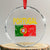 Portugal Flag Crystal Glass Ornament Retro Vintage Portuguese Flags Futebol - Print Your Wear