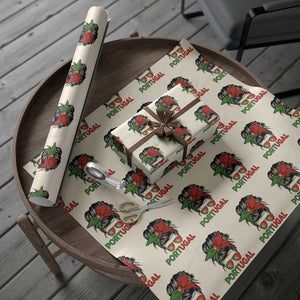Portugal Messy Bun Girl Pride Portuguese Roots Wrapping Paper Roll