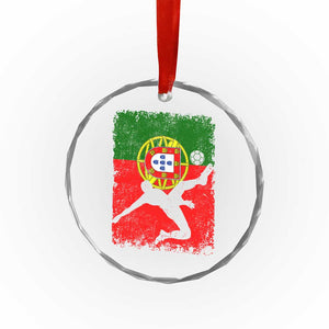 Portugal Soccer Crystal Glass Ornament Portuguese Flag Futebol Football Fan - Print Your Wear