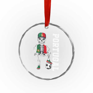 Portugal Soccer Crystal Glass Ornament Skeleton Portuguese Flag Futebol Football Player TS10 Print Your Wear