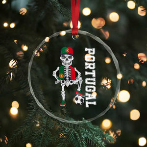 Portugal Soccer Crystal Glass Ornament Skeleton Portuguese Flag Futebol Football Player TS10 Print Your Wear