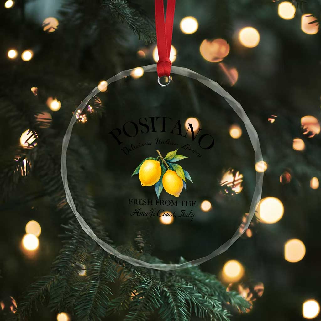 Positano Lemons Crystal Glass Ornament Fresh from the Amalfi Coast Italian Fruit TS02 Print Your Wear