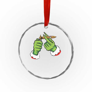 Pothead Xmas Crystal Glass Ornament Cannabis Weed Adult Christmas Party TS10 Print Your Wear