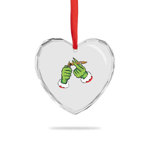Pothead Xmas Heart Crystal Glass Ornament Cannabis Weed Adult Christmas Party TS10 Print Your Wear