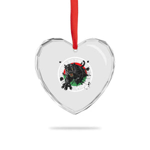 Power To The People Black Panther Party Heart Crystal Glass Ornament Black History Month TS11 Print Your Wear