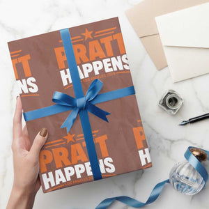 Pratt Happens Los Angeles 2026 Wrapping Paper Roll Funny Political Patriotic LA City California Pride Leadership TS02 Mocha Print Your Wear