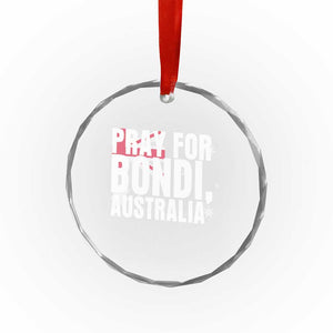 Pray for Bondi Australia Crystal Glass Ornament Memorial Unity and Support Tribute TS02 Print Your Wear