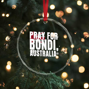 Pray for Bondi Australia Crystal Glass Ornament Memorial Unity and Support Tribute TS02 Print Your Wear