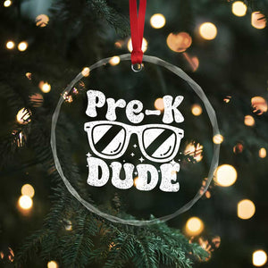 Pre-k Dude Crystal Glass Ornament Funny Back to School First Day of Preschool TS10 Print Your Wear