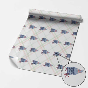 Pre-K Teacher Pennant US Flag Back to School Wrapping Paper Roll TS14 Christmas Plaid Print Your Wear