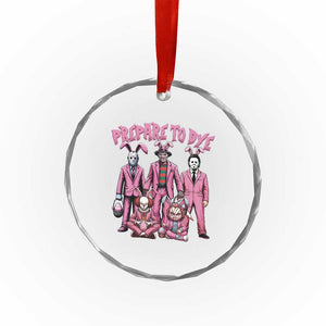 Prepare to Groovy Dye Funny Bunny Easter Crystal Glass Ornament Horror Dyeing Eggs TS02 Print Your Wear
