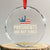 Presidents Are Not Kings Crystal Glass Ornament Since 1776 American Flag - Print Your Wear