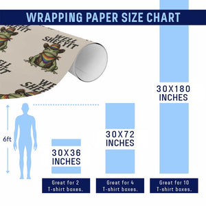 Pride Frog LGBT Rainbow Wrapping Paper Roll Well Sheeyit Country Western TS14 Print Your Wear
