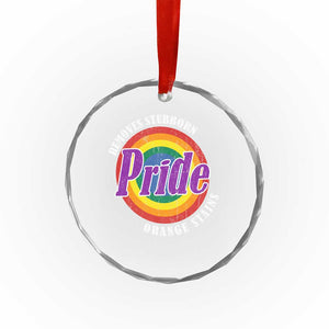 Pride Removes Stubborn Orange Stains Crystal Glass Ornament Pride Month LGBTQ TS10 Print Your Wear