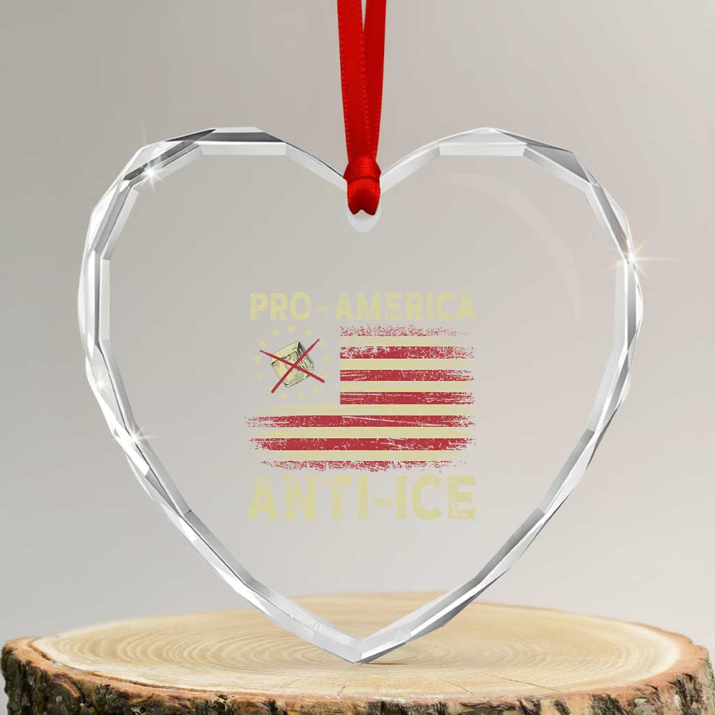 Pro American Anti Ice Heart Crystal Glass Ornament Resist Protest Support Immigrants Refugee TS11 Transparent Glass 3'' Heart Print Your Wear