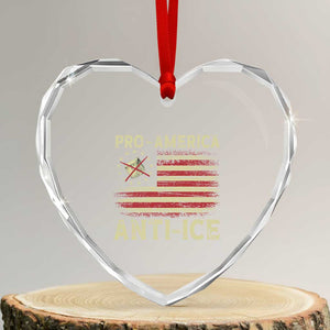 Pro American Anti Ice Heart Crystal Glass Ornament Resist Protest Support Immigrants Refugee TS11 Transparent Glass 3'' Heart Print Your Wear