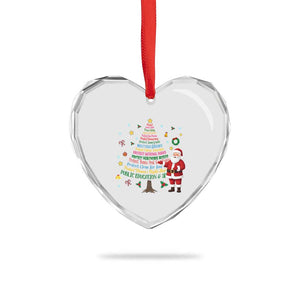 Pro Democracy Activist Christmas Tree Heart Crystal Glass Ornament Human Rights Xmas Gift TS12 Print Your Wear