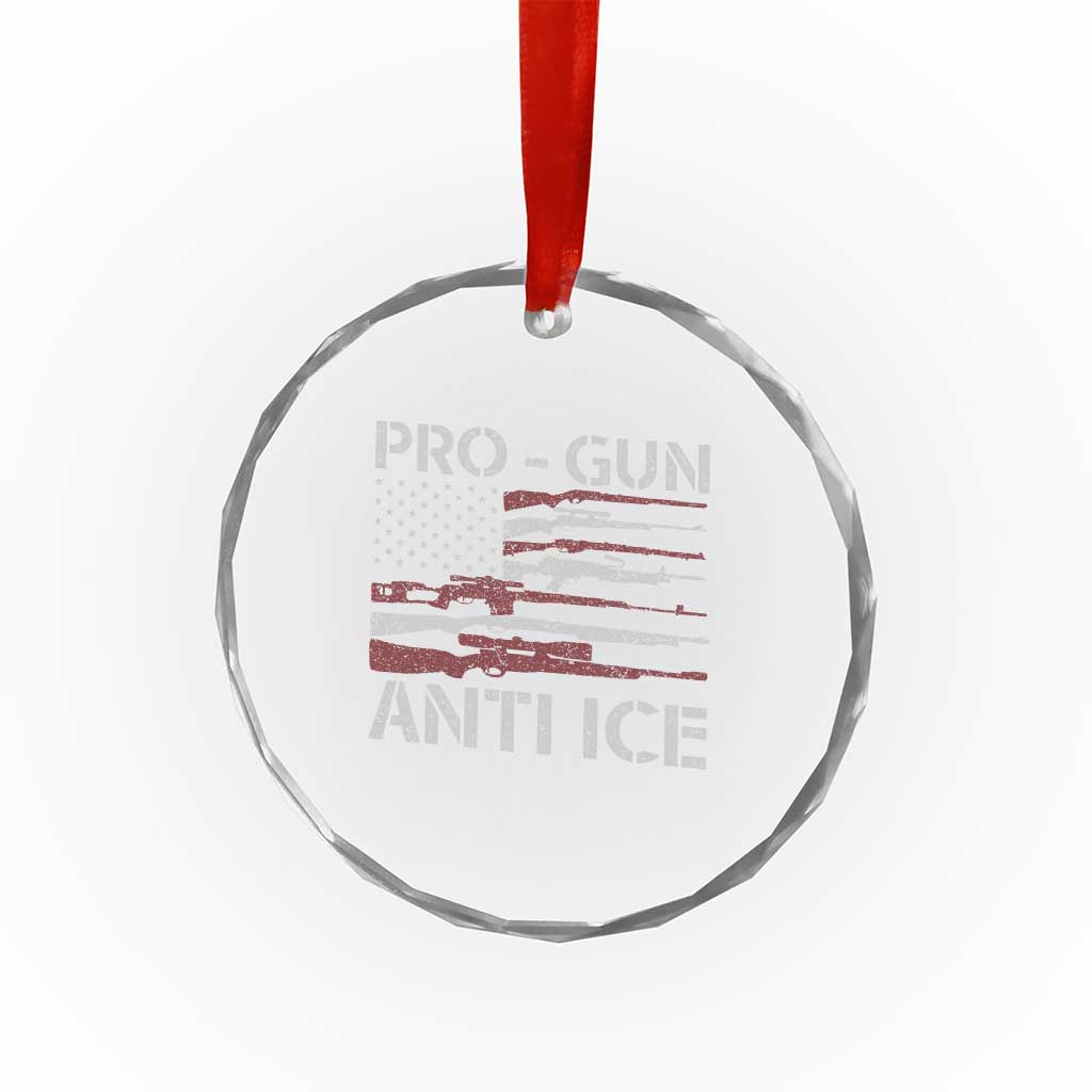 Pro Gun Anti Ice Crystal Glass Ornament Vintage American Flag 2nd Amendment Support TS11 Print Your Wear