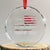 Pro Trump 2028 Crystal Glass Ornament America US Flag Retro Vintage TS10 Transparent Glass 3'' Circle Print Your Wear