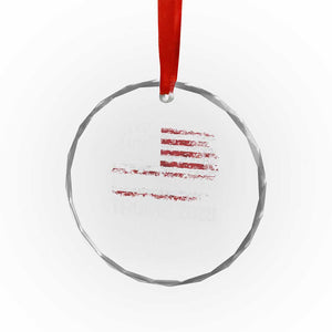 Pro Trump 2028 Crystal Glass Ornament America US Flag Retro Vintage TS10 Print Your Wear