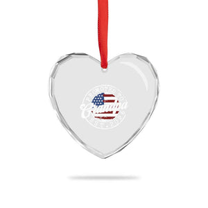 Promoted to Grandpa 2026 Heart Crystal Glass Ornament New Grandfather US Flag Fathers Day TS11 Print Your Wear