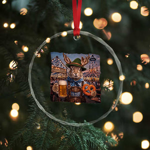 Prost Yall Wolpertinger Oktoberfest Bavarian Folklore Crystal Glass Ornament