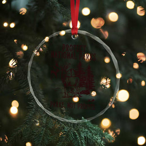 Protect National Parks Crystal Glass Ornament Support Parks Not Profits Deer - Print Your Wear