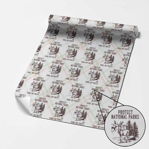 Protect National Parks Wrapping Paper Roll Support Parks Not Profits Deer TS02 Christmas Plaid Print Your Wear