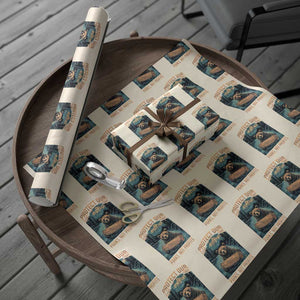 Protect Our National Parks Wrapping Paper Roll Parks Not Profits Bear Retro Graphic TS02 Beige Print Your Wear