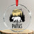 Protect Our Parks Crystal Glass Ornament Retro Bear Forest Nature Graphic - Print Your Wear