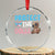 Protect The Dolls Crystal Glass Ornament Transgender Trans Pride TS10 Transparent Glass 3'' Circle Print Your Wear