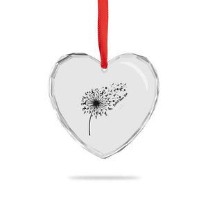 Protect Your Skin Heart Crystal Glass Ornament Melanoma Awareness Dandelion Gift TS12 Print Your Wear