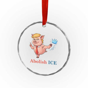 Protest Pig Kicking Icy Crown Crystal Glass Ornament Political Humor Gift TS12 Print Your Wear
