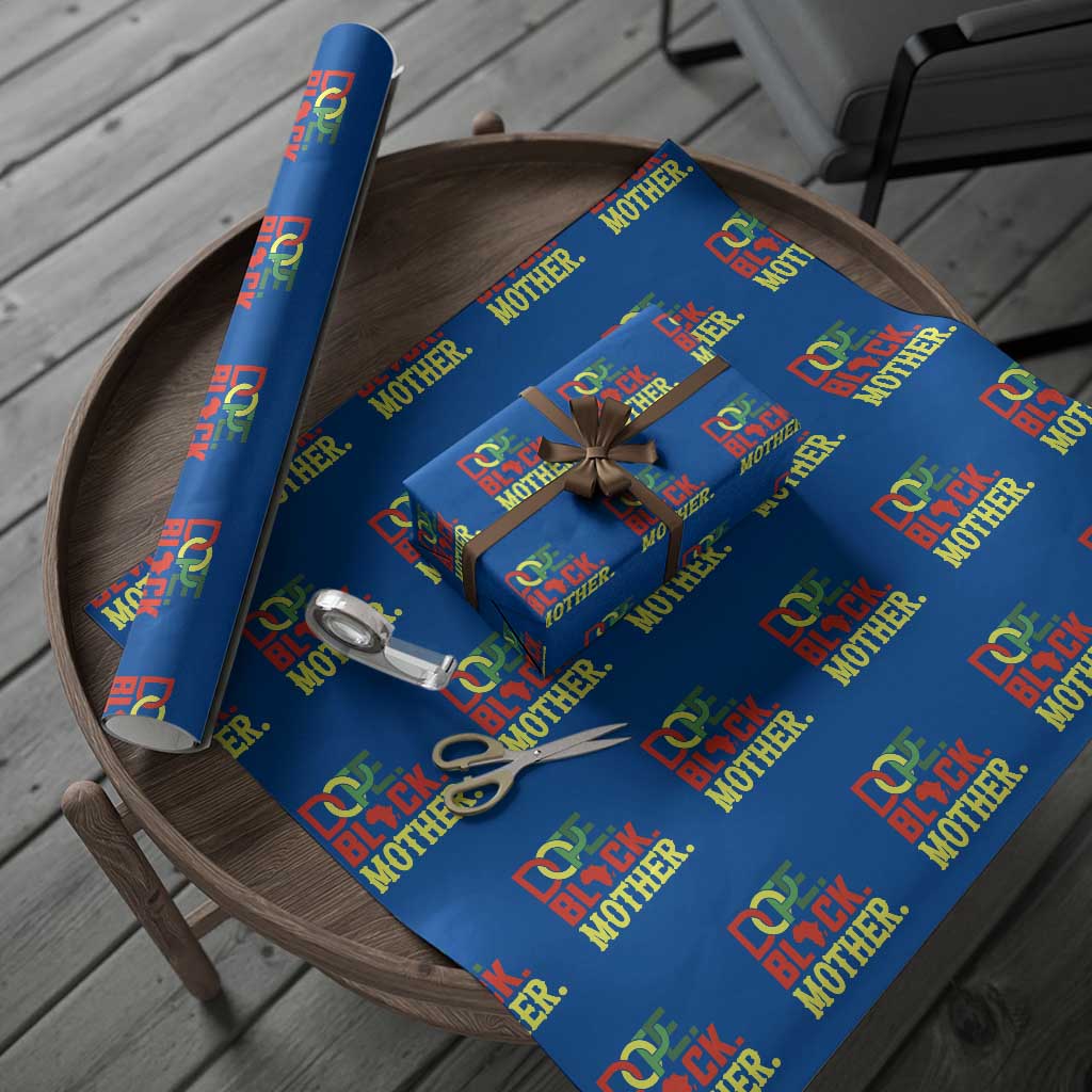 Proud African American Mom Gift Wrapping Paper Roll Dope Black Mother
