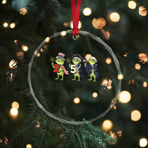 Proud American Frog Crystal Glass Ornament Celebrating 250 Years Of Freedom TS12 Print Your Wear