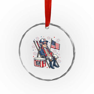 Proud American George Washington Patriotic Crystal Glass Ornament TS12 Print Your Wear