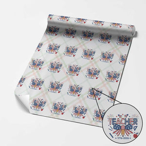 Proud American Teacher 250 Years Wrapping Paper Roll Patriotic Educator Gift TS12 Christmas Plaid Print Your Wear