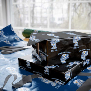 Proud Argentina Soccer 2026 Wrapping Paper Roll World Football Fan Gift