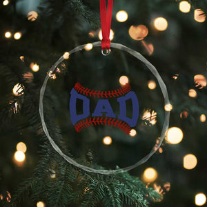 Proud Baseball Dad Crystal Glass Ornament Game Day Gift For Him TS12 Print Your Wear