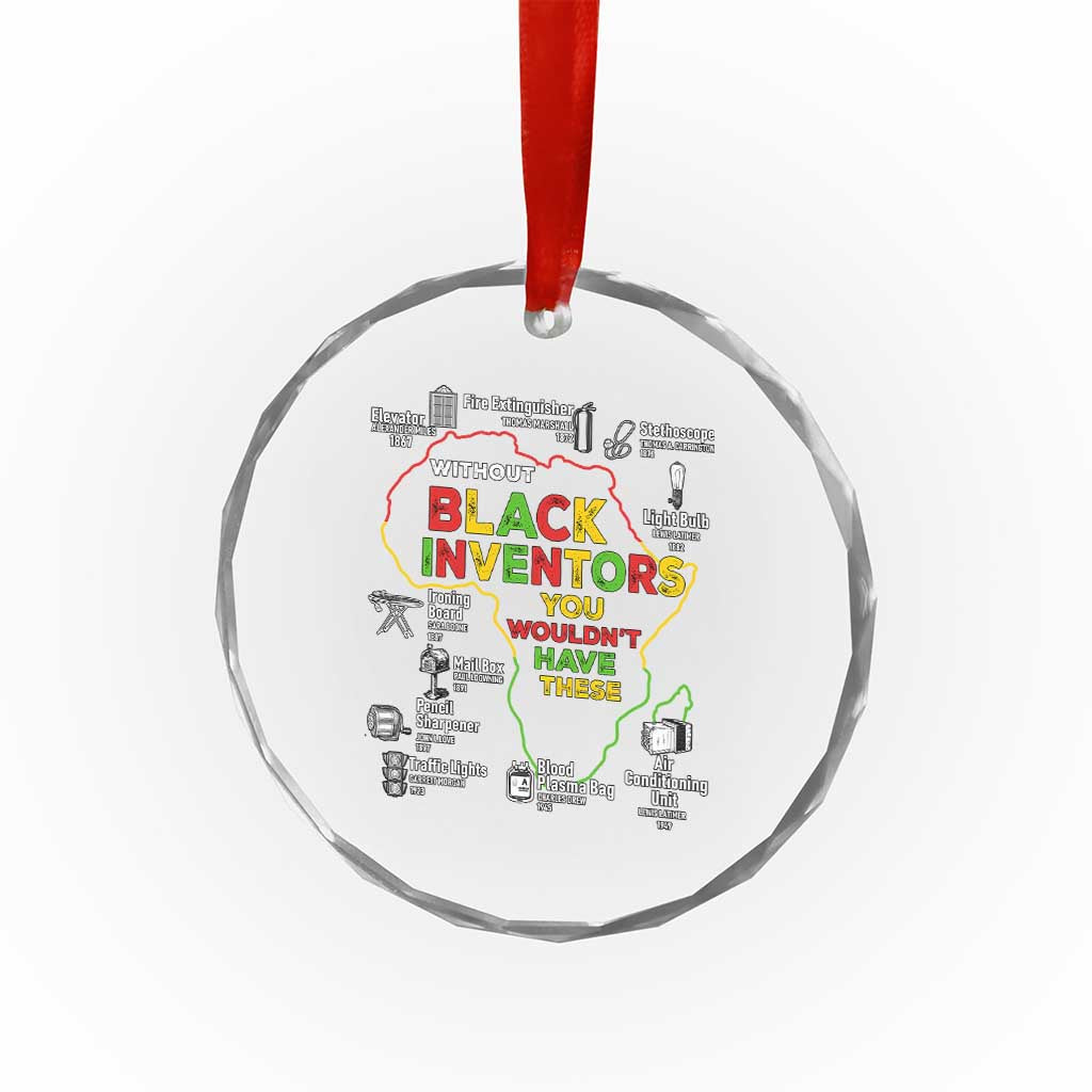 Proud Black Inventors Crystal Glass Ornament Black History Month African American Pride TS02 Print Your Wear