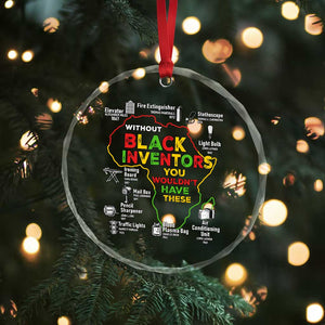 Proud Black Inventors Crystal Glass Ornament Black History Month African American Pride TS02 Print Your Wear