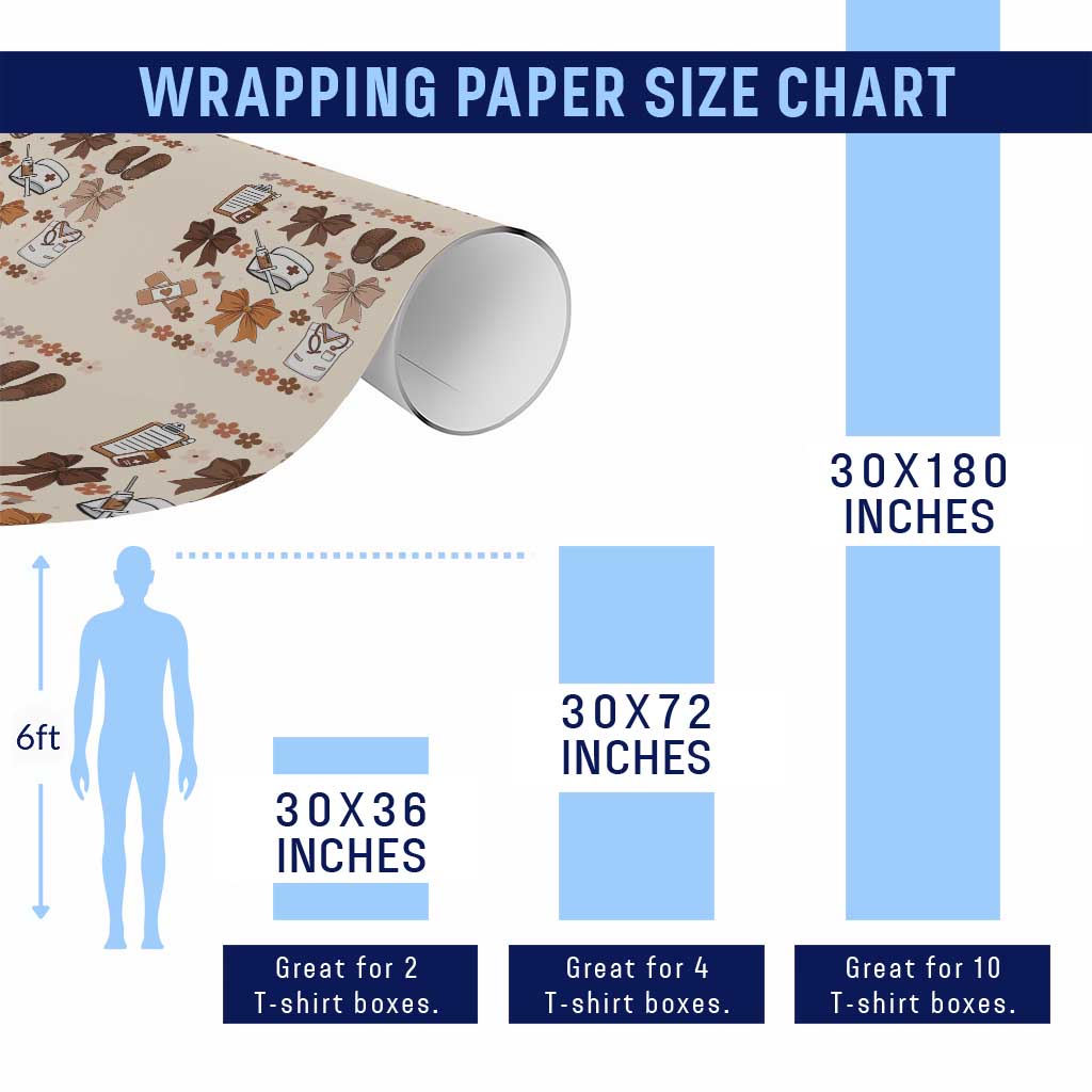 Proud Black Nurse Wrapping Paper Roll Gift For African Nurse Black History TS12 Print Your Wear