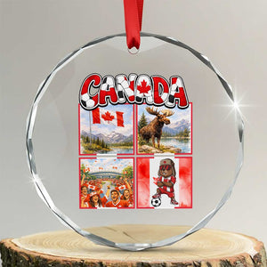 Proud Canada National Soccer Fan 2026 Gift Crystal Glass Ornament TS12 Transparent Glass 3'' Circle Print Your Wear
